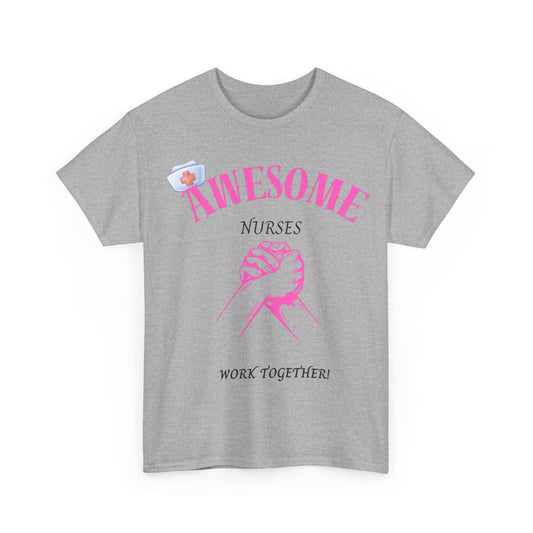 Awesome Nurses Heavy Cotton Tee